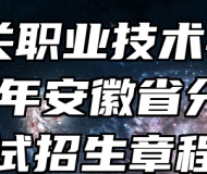 铁门关职业技术学院2024年安徽省分类考试招生章程