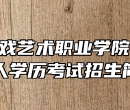 安徽黄梅戏艺术职业学院2024年成人学历考试招生简章