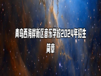 青岛西海岸新区音乐学校2024年招生简章