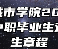 合肥城市学院2024年面向中职毕业生对口招生章程