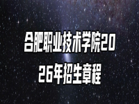 合肥职业技术学院2026年招生章程