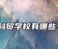 淮南科贸学校有哪些专业？