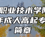 滁州职业技术学院2023年成人高起专招生简章