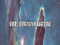 安徽第二医学院2026年本科招生章程