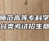 合肥幼儿师范高等专科学校2024年分类考试招生章程