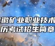2024年安徽矿业职业技术学院成人学历考试招生简章