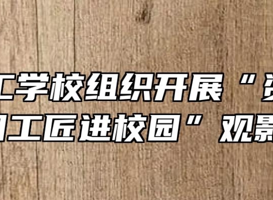 合肥理工学校组织开展“资助育人 大国工匠进校园”观影活动
