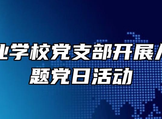 金安职业学校党支部开展八月份主题党日活动