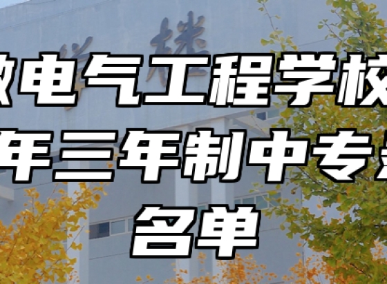 安徽电气工程学校2023年三年制中专录取名单
