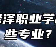 青岛绿泽职业学校有哪些专业？