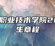 安徽工业职业技术学院2024年招生章程