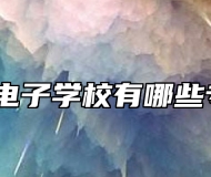 青岛电子学校有哪些专业？
