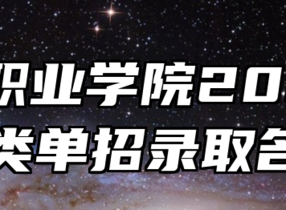 徽商职业学院2024年分类单招录取名单