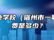 宿州工业学校（宿州市一职高）学费是多少？