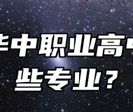 青岛华中职业高中有哪些专业？