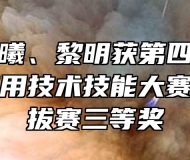 教师王晨曦、黎明获第四届全国智能制造应用技术技能大赛安徽省选拔赛三等奖