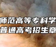 阜阳幼儿师范高等专科学校2026年普通高考招生章程