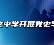 芜湖同文中学开展党史学习活动