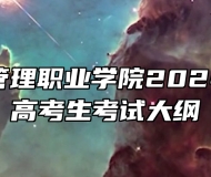 安徽城市管理职业学院2024年面向普高考生考试大纲