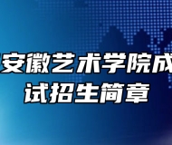 2024年安徽艺术学院成人学历考试招生简章
