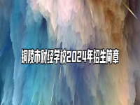 铜陵市财经学校2024年招生简章
