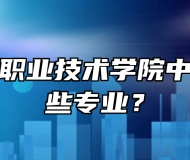 合肥滨湖职业技术学院中专部有哪些专业？